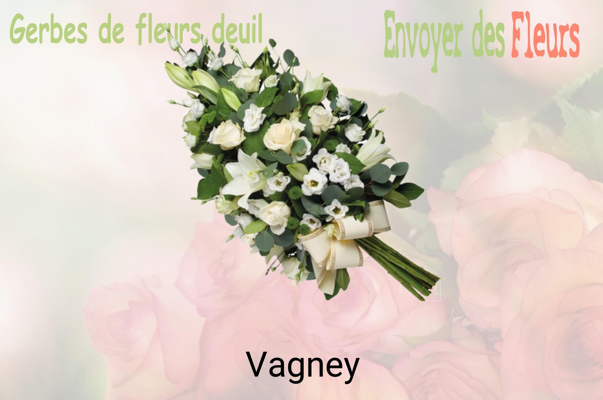 Gerbe de fleurs de deuil livrée à Vagney